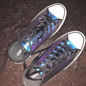 Womens converse metallic size 8